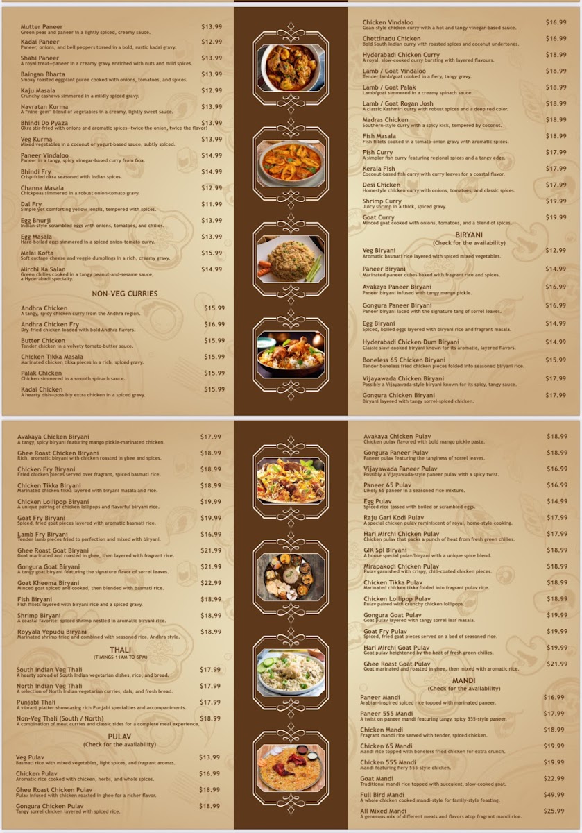 The Great Indian Kitchen Menu - Image 3